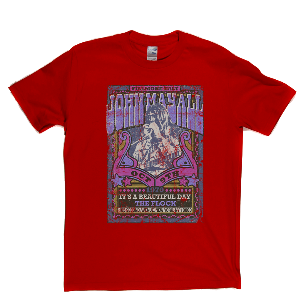 John Mayall Its A Beautiful Day The Flock Gig Poster T-Shirt
