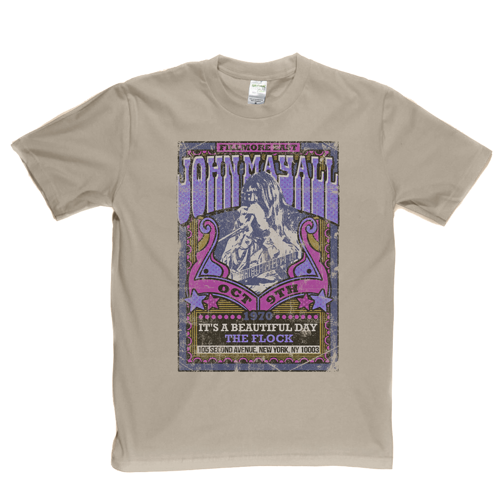John Mayall Its A Beautiful Day The Flock Gig Poster T-Shirt