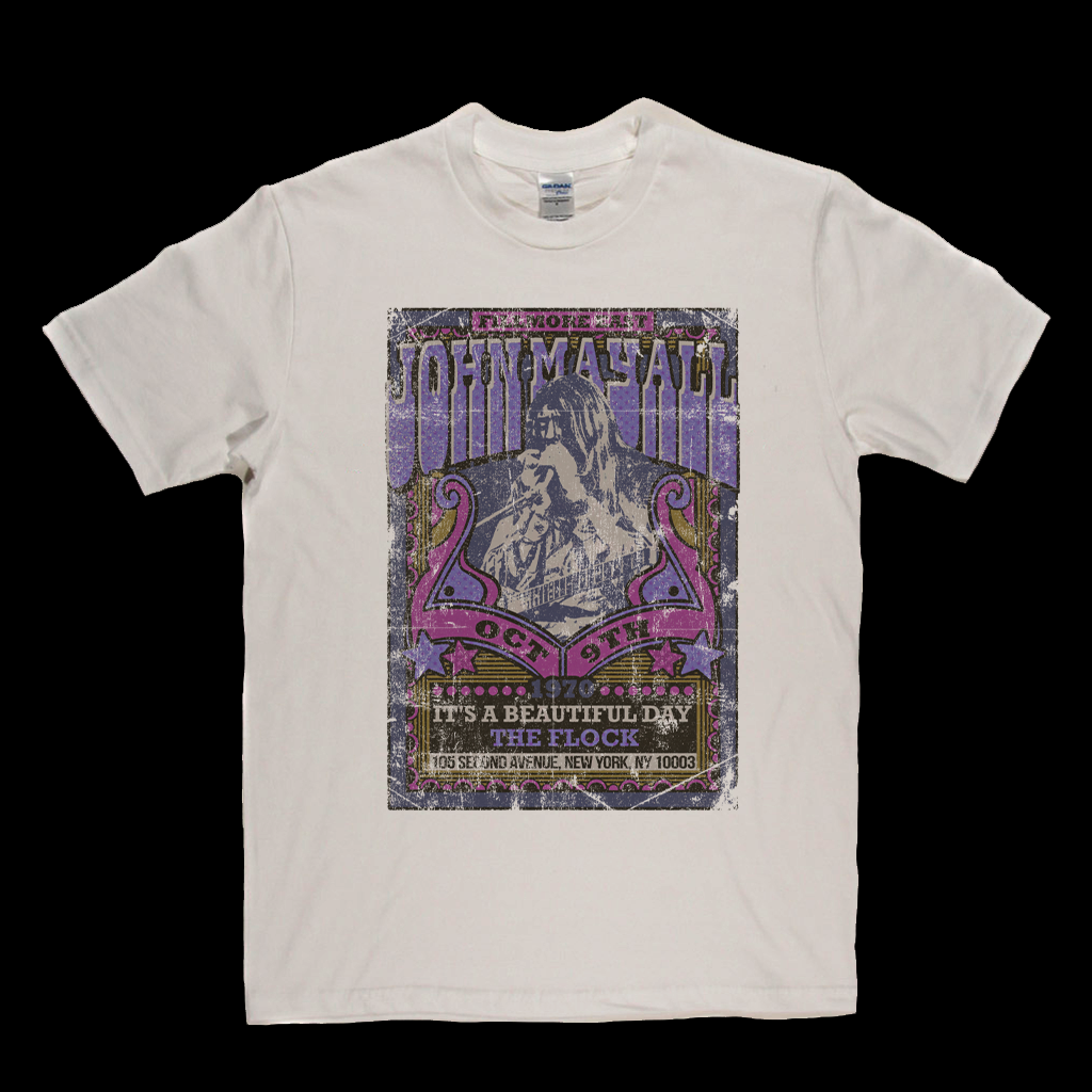John Mayall Its A Beautiful Day The Flock Gig Poster T-Shirt