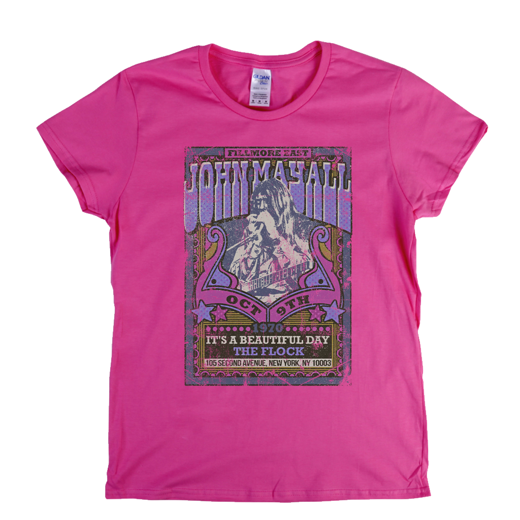 John Mayall Its A Beautiful Day The Flock Gig Poster Womens T-Shirt