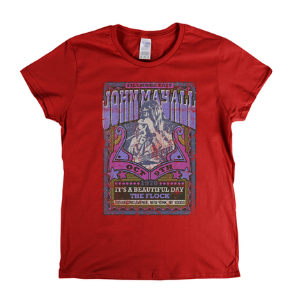 John Mayall Its A Beautiful Day The Flock Gig Poster Womens T-Shirt