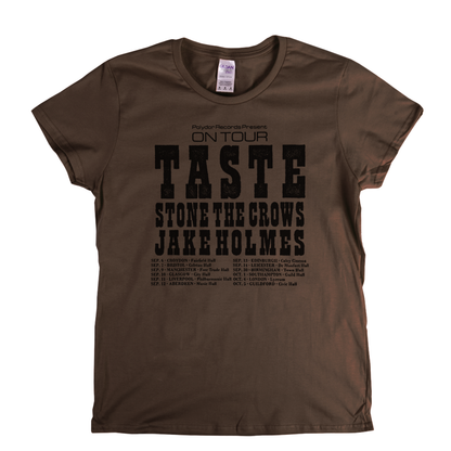 Taste Stone The Crows Jake Holmes Tour Poster Womens T-Shirt