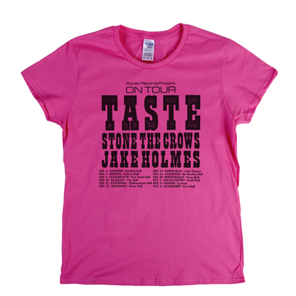 Taste Stone The Crows Jake Holmes Tour Poster Womens T-Shirt