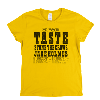 Taste Stone The Crows Jake Holmes Tour Poster Womens T-Shirt