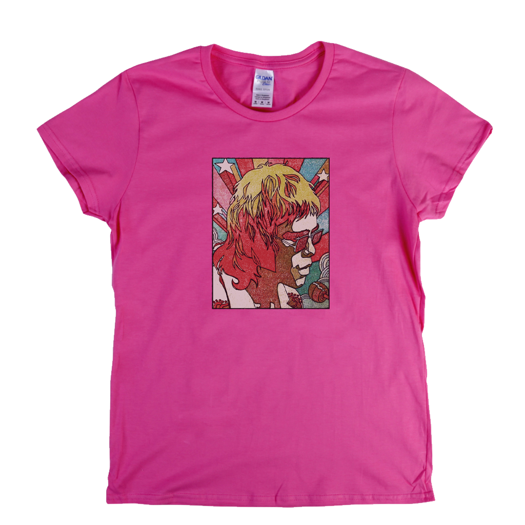 Elton John 1971 Poster Womens T-Shirt
