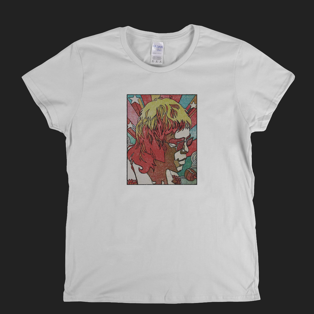 Elton John 1971 Poster Womens T-Shirt