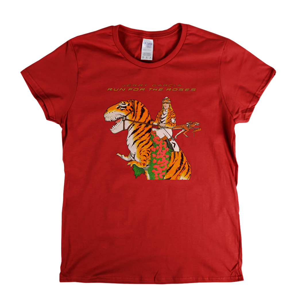 Jerry Garcia Run For The Roses Womens T-Shirt