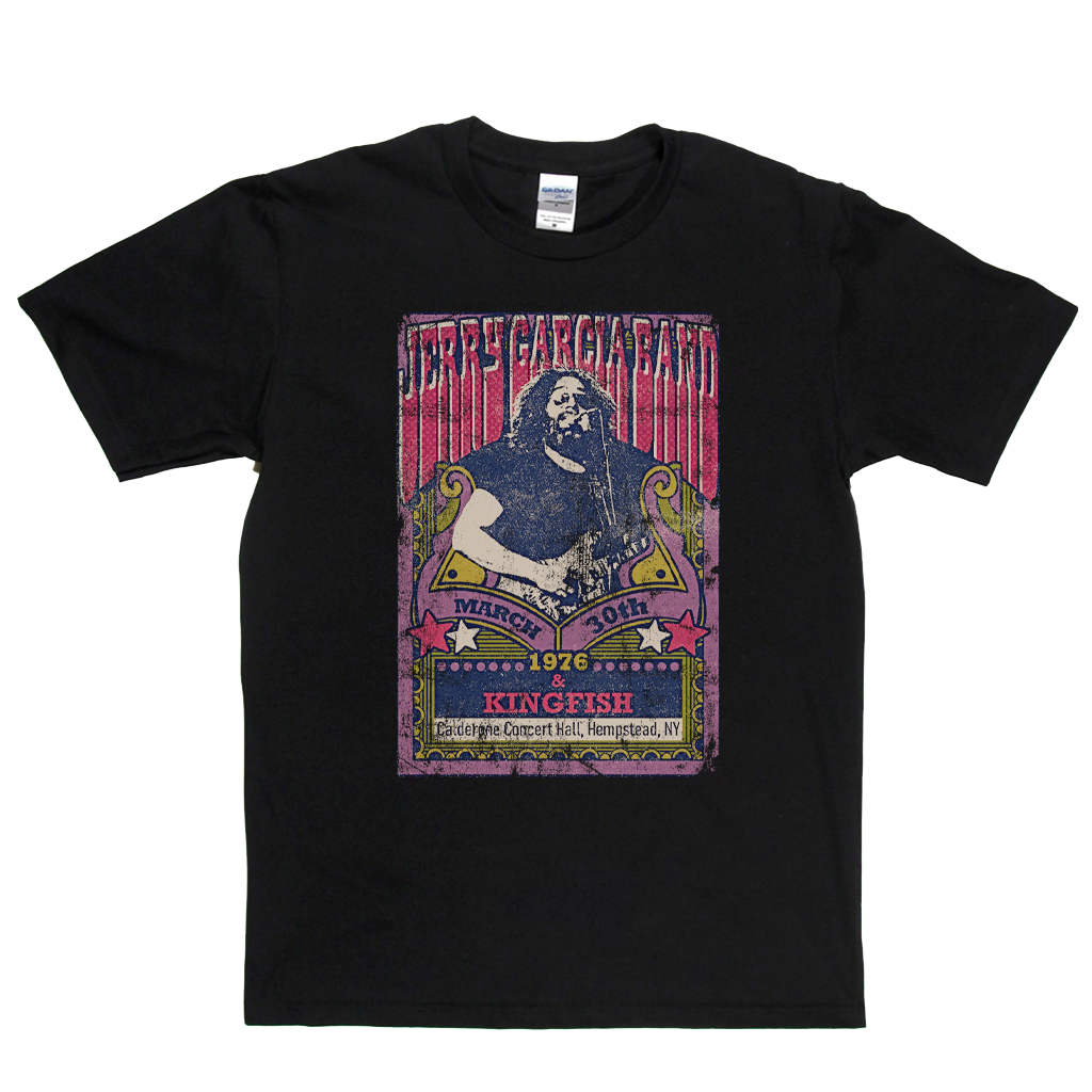 Jerry Garcia Band Kingfish Gig Poster T-Shirt