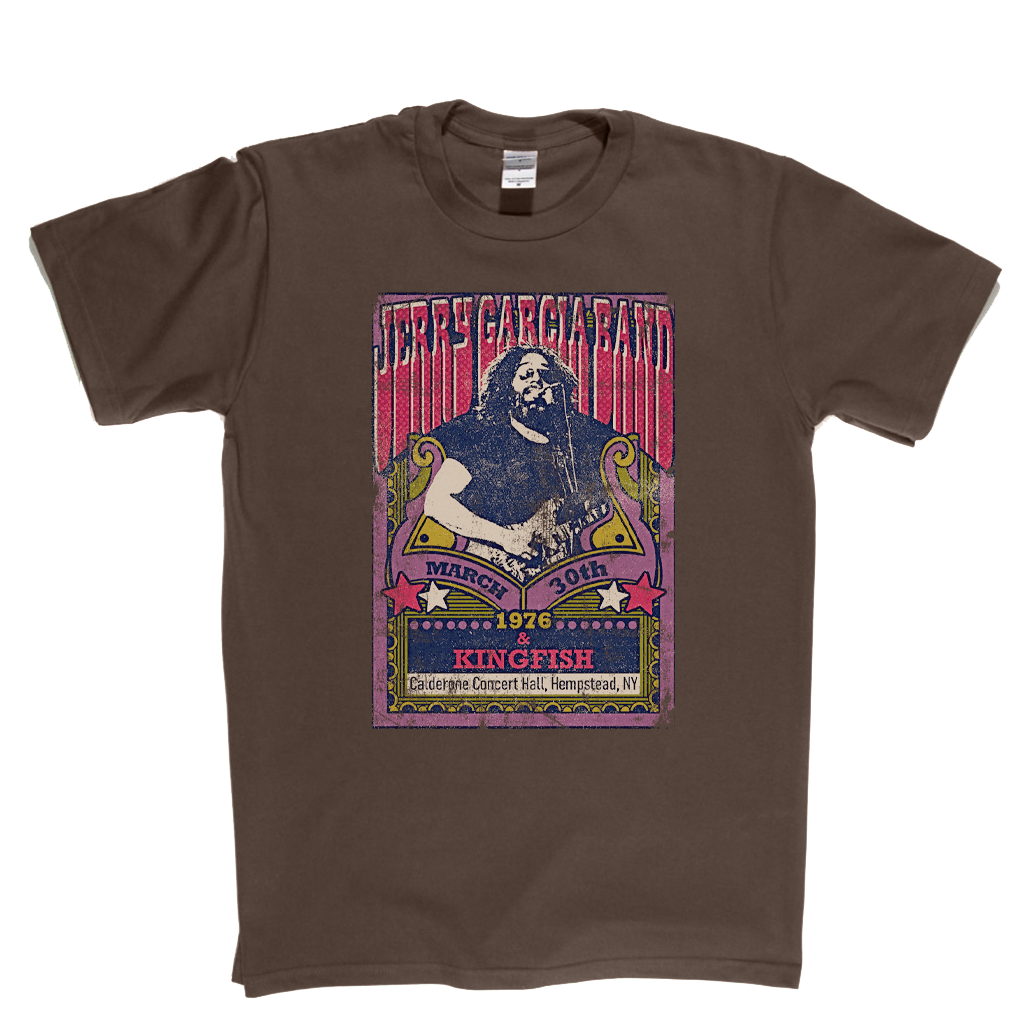 Jerry Garcia Band Kingfish Gig Poster T-Shirt