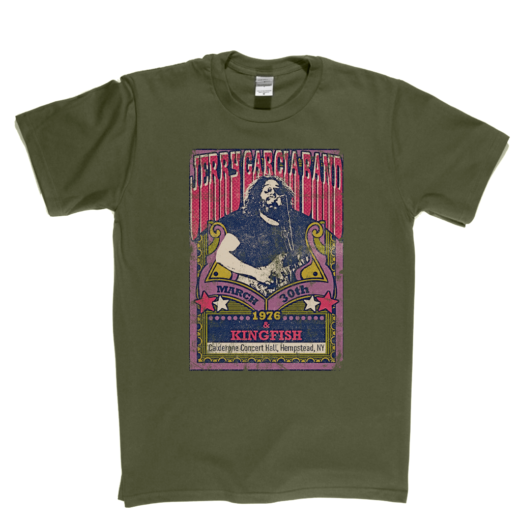 Jerry Garcia Band Kingfish Gig Poster T-Shirt – DJTees Jerry Garcia Band Kingfish Gig Poster T-Shirt – DJTees