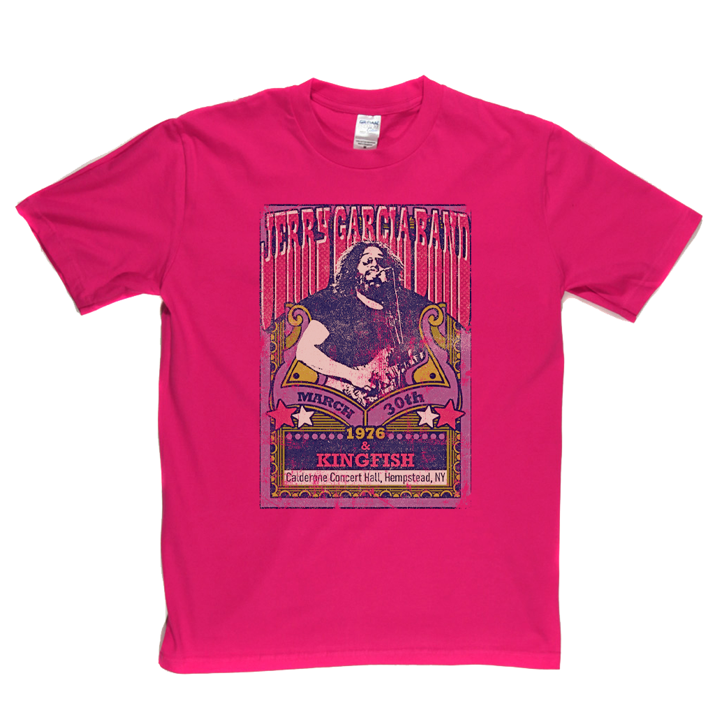 Jerry Garcia Band Kingfish Gig Poster T-Shirt