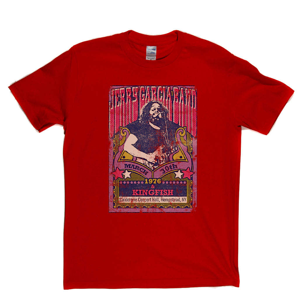 Jerry Garcia Band Kingfish Gig Poster T-Shirt