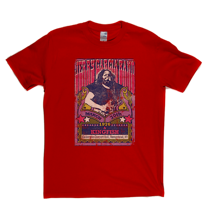 Jerry Garcia Band Kingfish Gig Poster T-Shirt