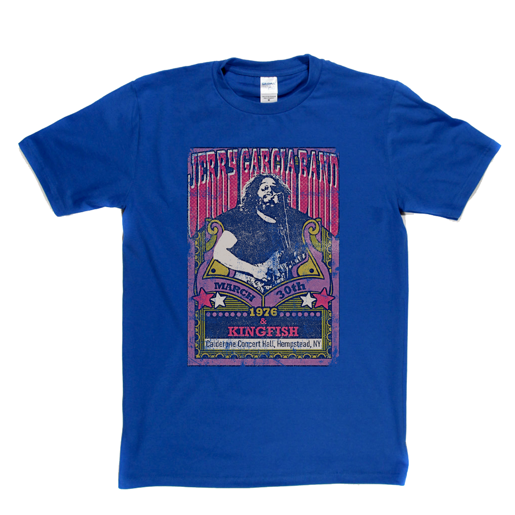 Jerry Garcia Band Kingfish Gig Poster T-Shirt