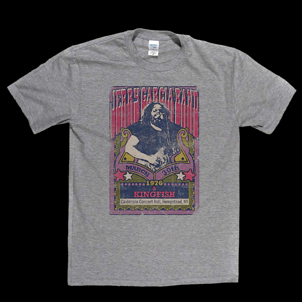 Jerry Garcia Band Kingfish Gig Poster T-Shirt
