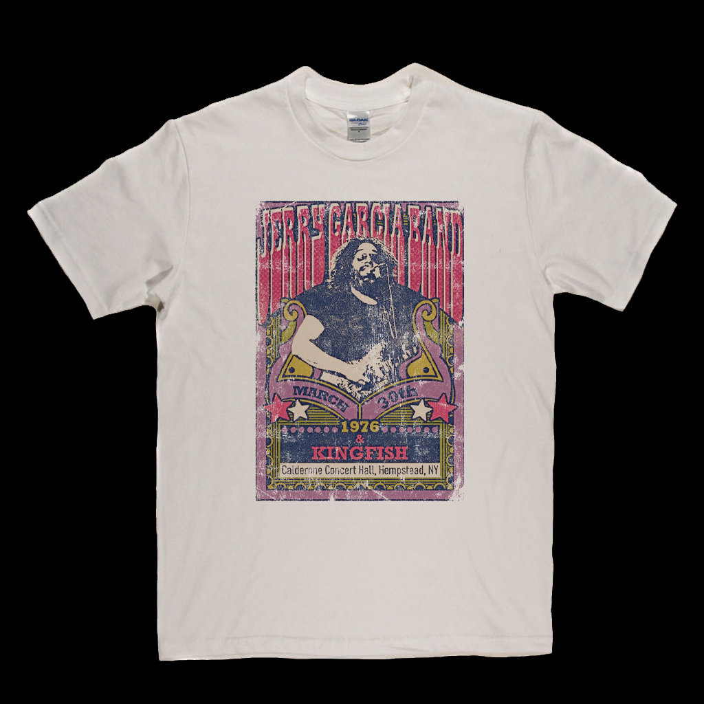 Jerry Garcia Band Kingfish Gig Poster T-Shirt