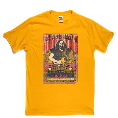 Jerry Garcia Band Kingfish Gig Poster T-Shirt