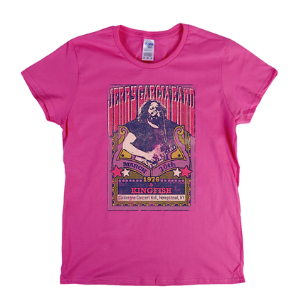 Jerry Garcia Band Kingfish Gig Poster Womens T-Shirt