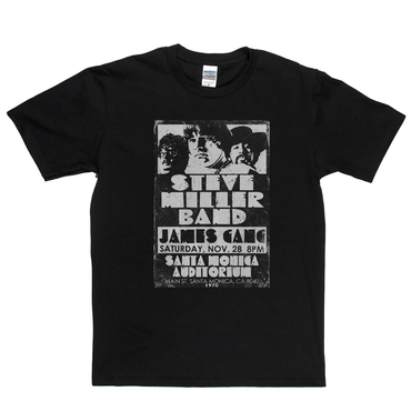 The Steve Miller Band James Gang Santa Monica 1970 T-Shirt