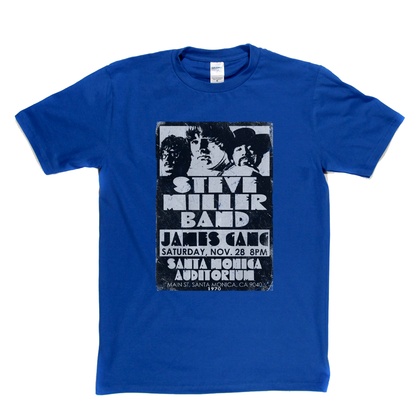 The Steve Miller Band James Gang Santa Monica 1970 T-Shirt