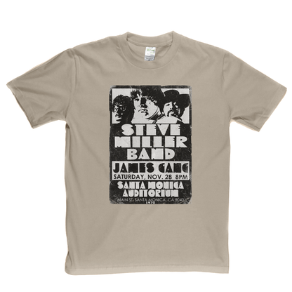 The Steve Miller Band James Gang Santa Monica 1970 T-Shirt