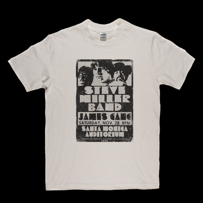 The Steve Miller Band James Gang Santa Monica 1970 T-Shirt