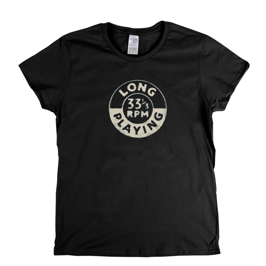 Long Playing 33 Badge Womens T-Shirt