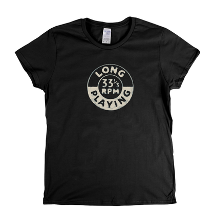 Long Playing 33 Badge Womens T-Shirt