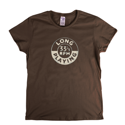 Long Playing 33 Badge Womens T-Shirt