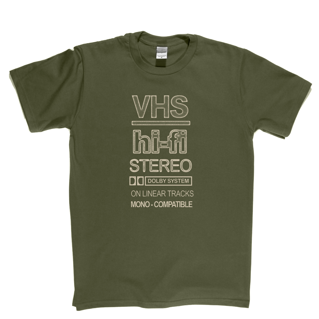 VHS Hi-Fi Stereo T-Shirt
