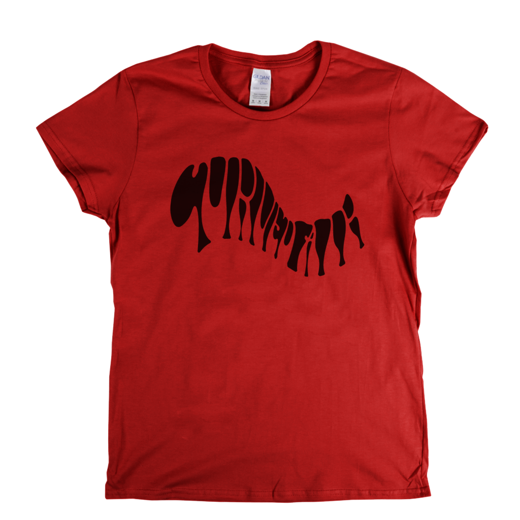 Curved Air Text Womens T-Shirt