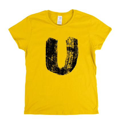 Letter U Womens T-Shirt