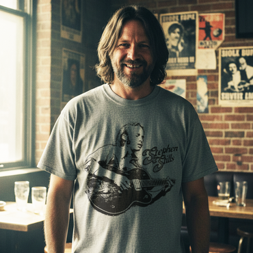 Stephen Stills Guitar Portait T-Shirt