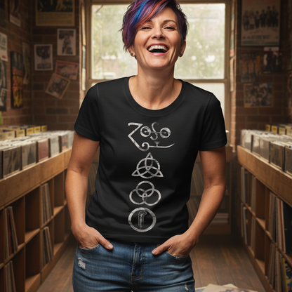 Led Zeppelin Symbols Womens T-Shirt