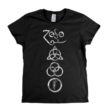 Led Zeppelin Symbols Womens T-Shirt