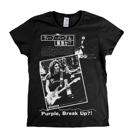 Deep Purple Japanese Magazine Womens T-Shirt