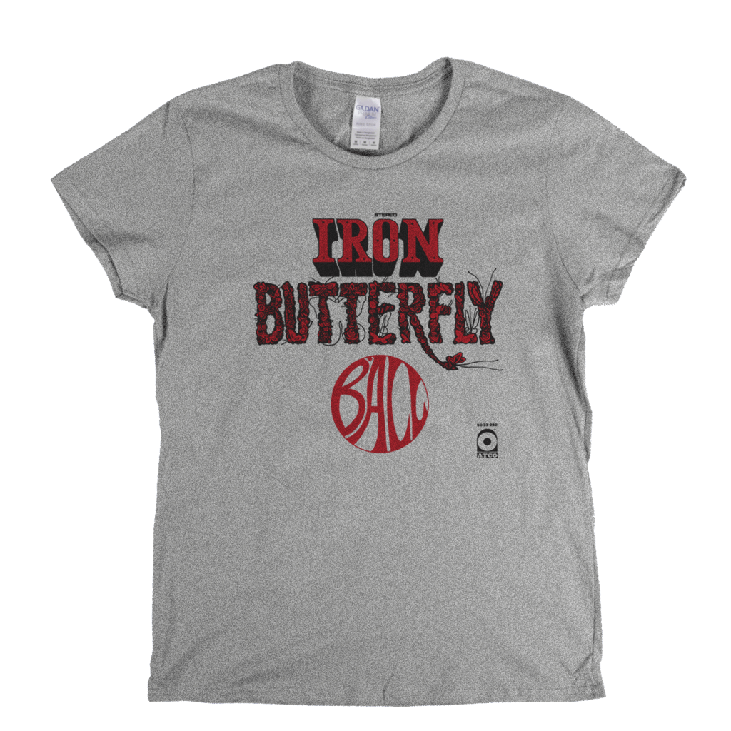 Iron Butterfly Ball Womens T-Shirt