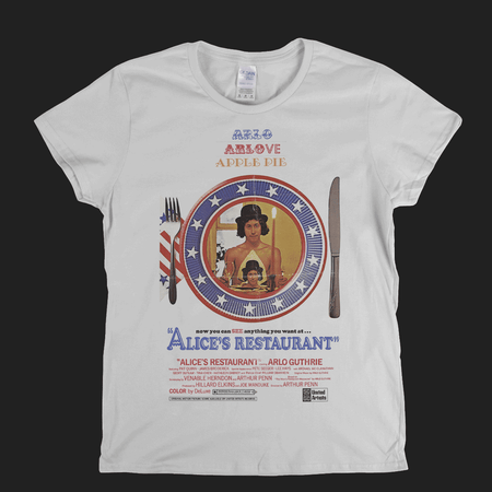 Arlo Guthrie Alices Restaurant Womens T-Shirt