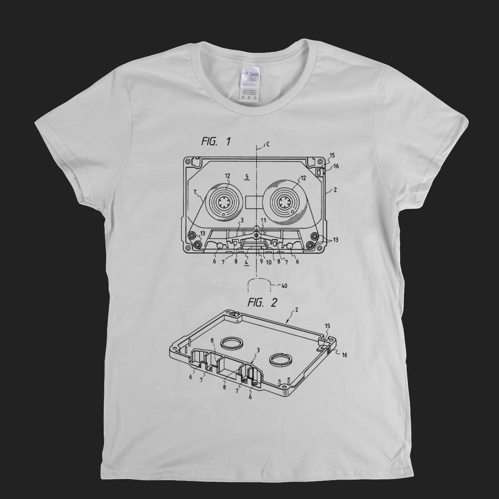 Cassette Diagram Womens T-Shirt