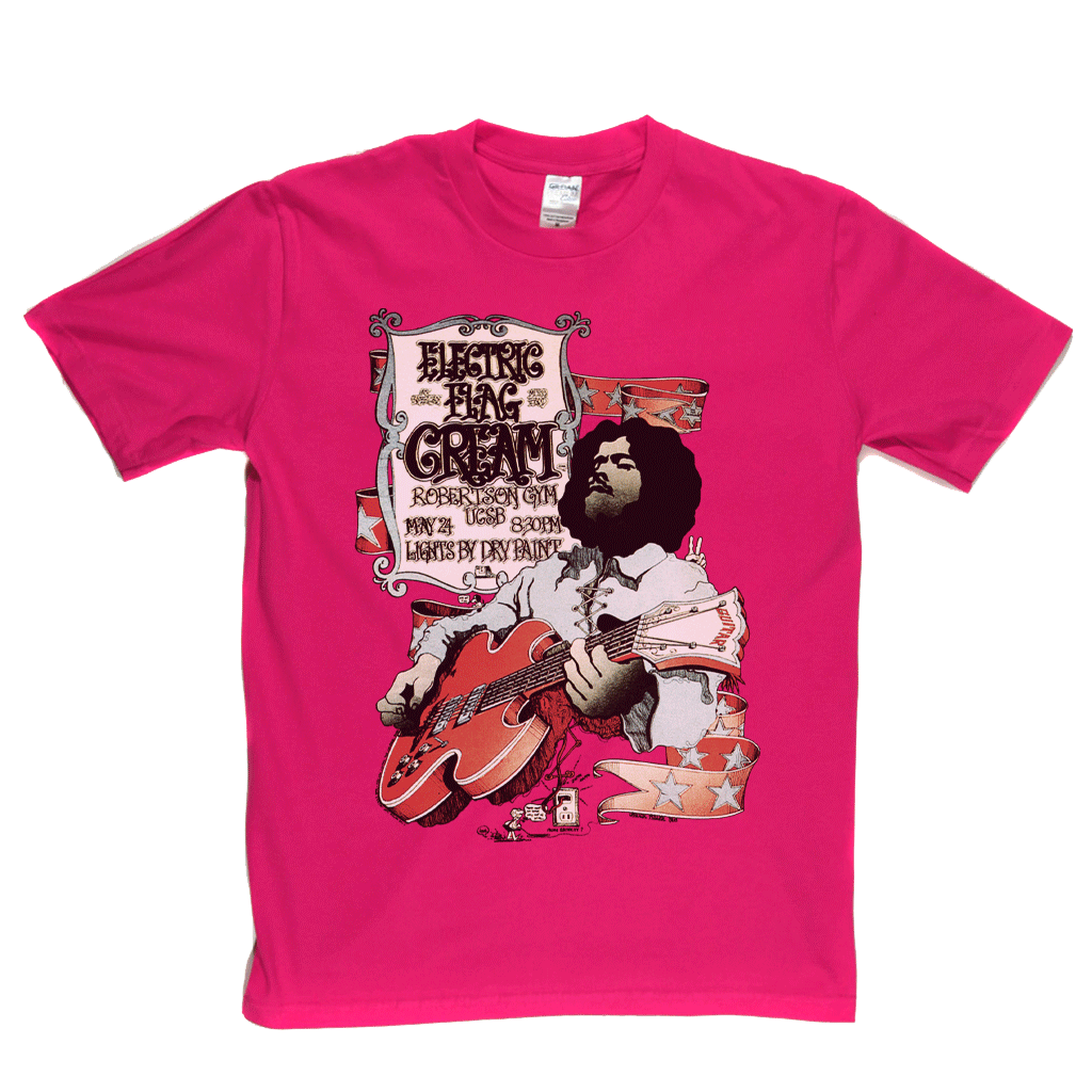 Cream Electric Flag TShirt