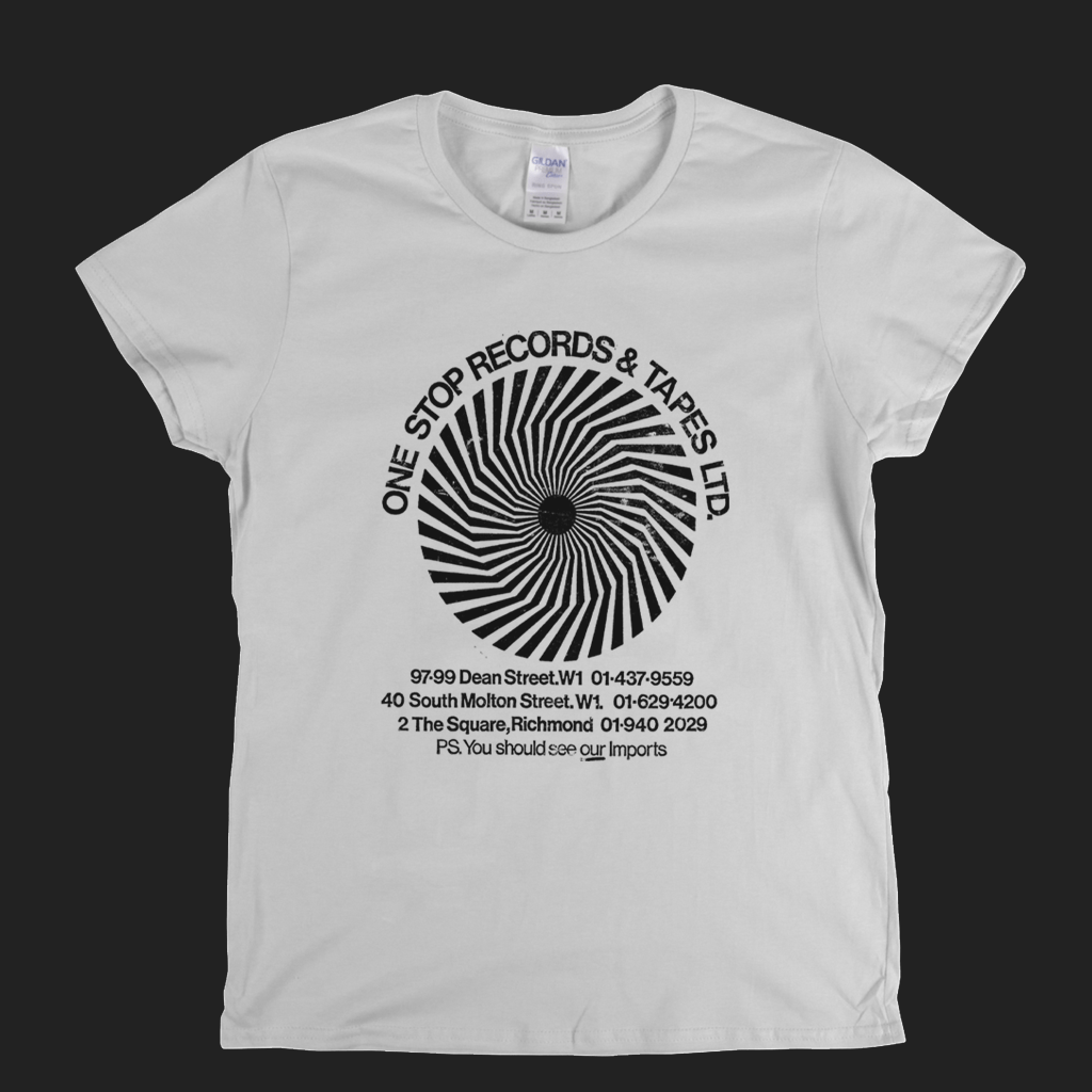 One Stop Records And Tapes Ltd Womens T-Shirt