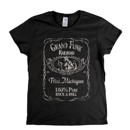 Grand Funk Railroad Liquor Label Womens T-Shirt