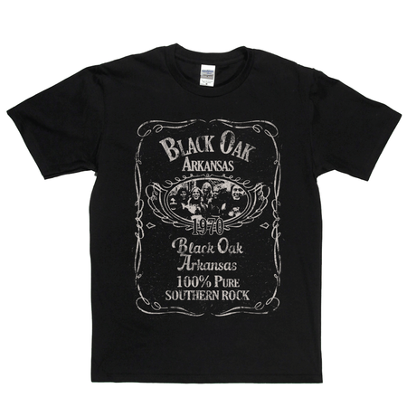 Black Oak Arkansas Liquor Label T-Shirt