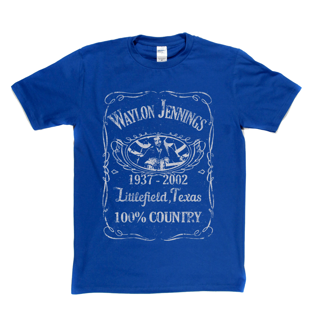 Waylon Jennings Liquor Label T-Shirt