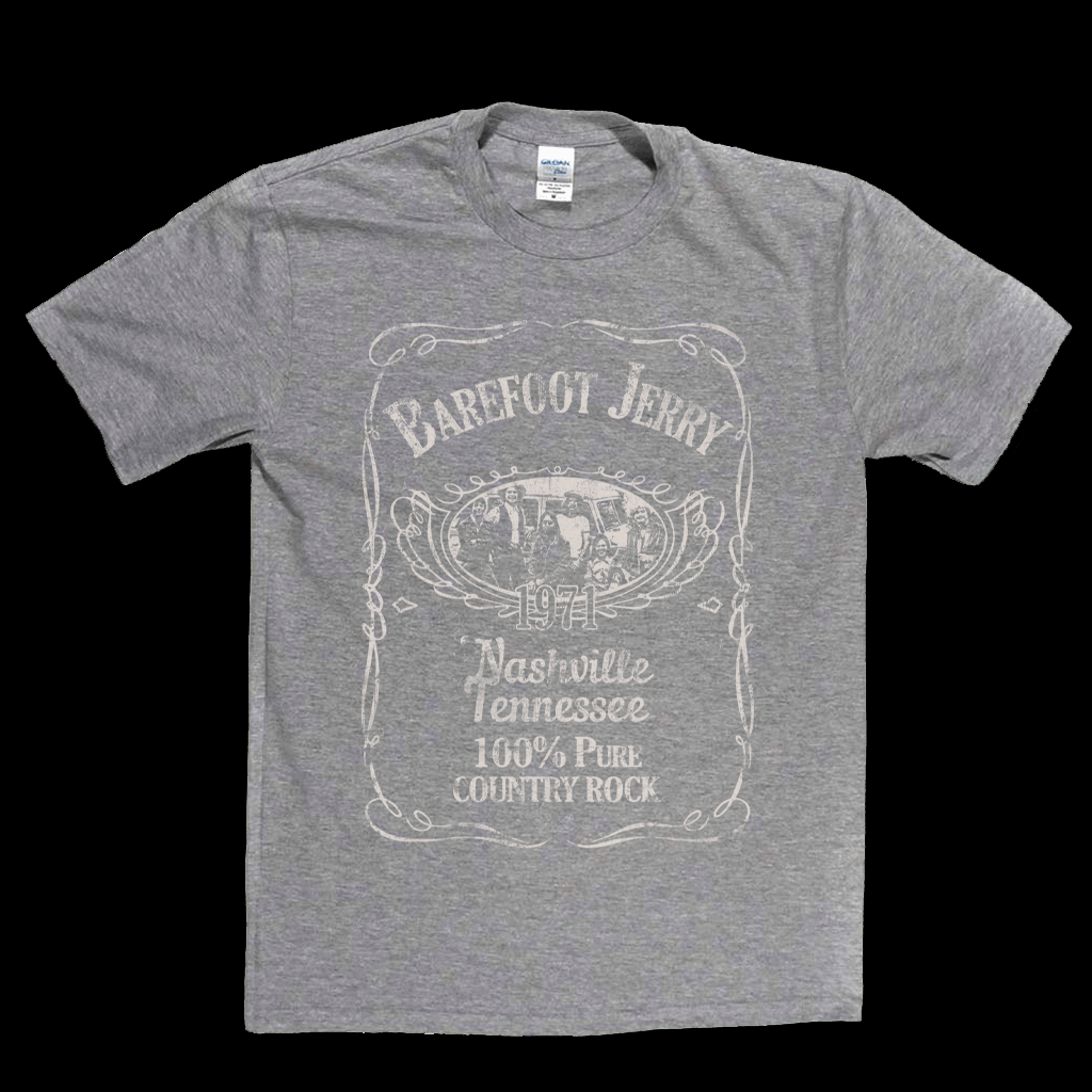 Barefoot Jerry Liquor Label T-Shirt