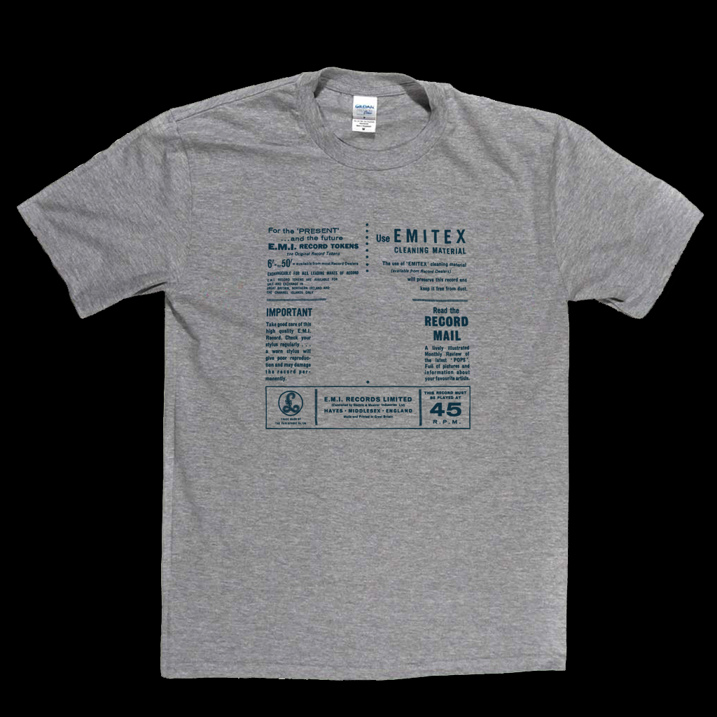 Parlophone Single Sleeve Back 1964 T-Shirt