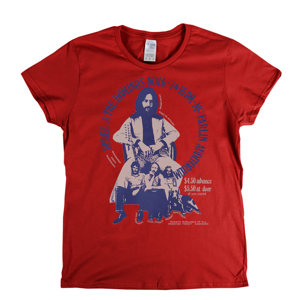 Derek And The Dominos Gig Poster Womens T-Shirt