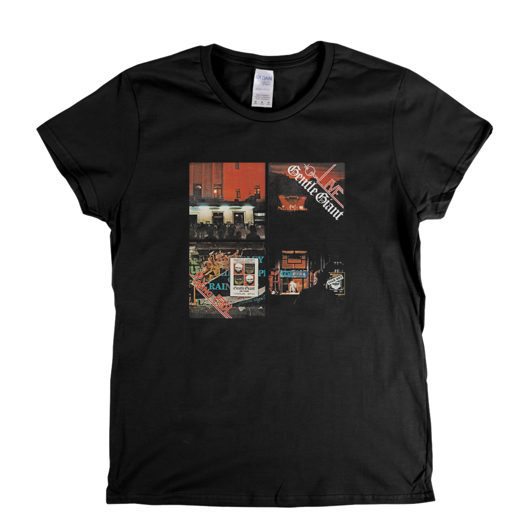Gentle Giant Live Playing The Fool Womens T-Shirt