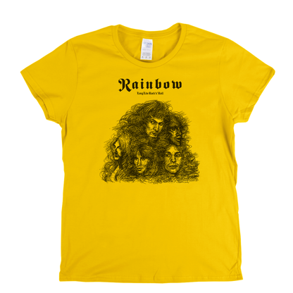 Rainbow Long Live Rock N Roll Womens T-Shirt
