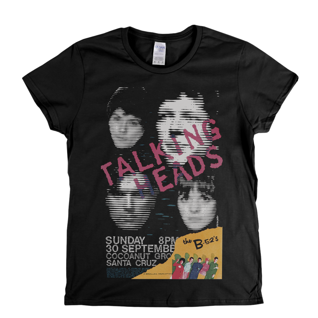 Talking Heads Poster Womens T-Shirt
